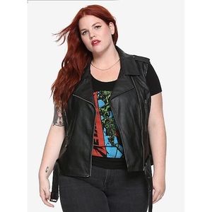 Faux Leather Punk Rock Biker Vest